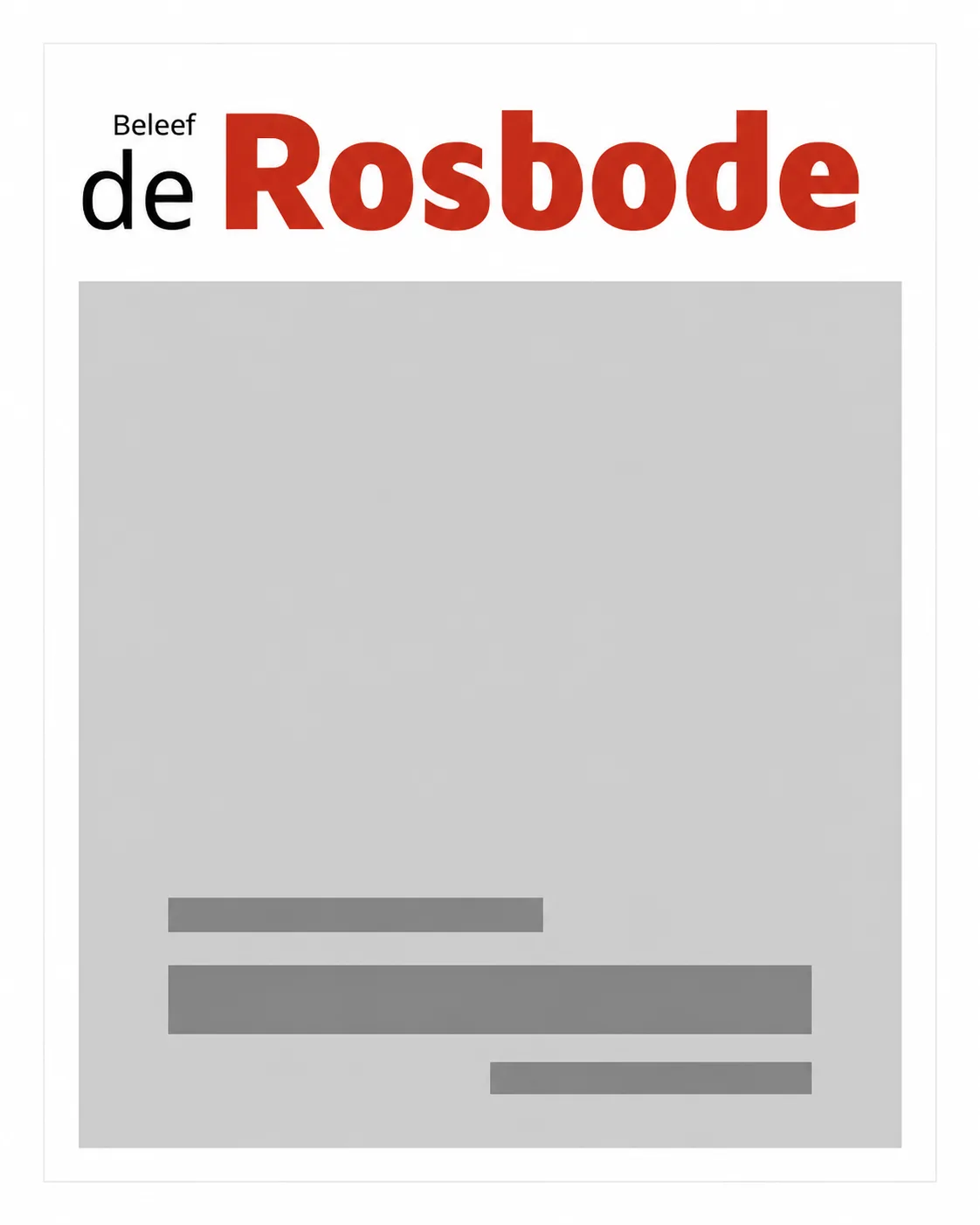 De Rosbode