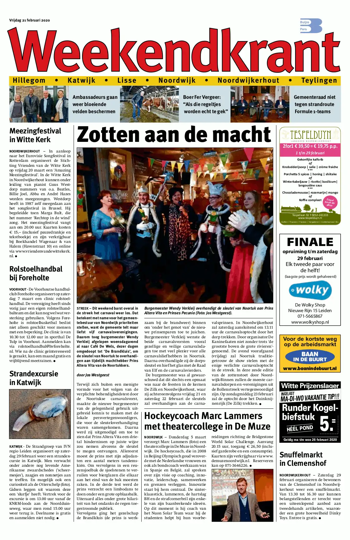 Weekendkrant Duin- en Bollenstreek